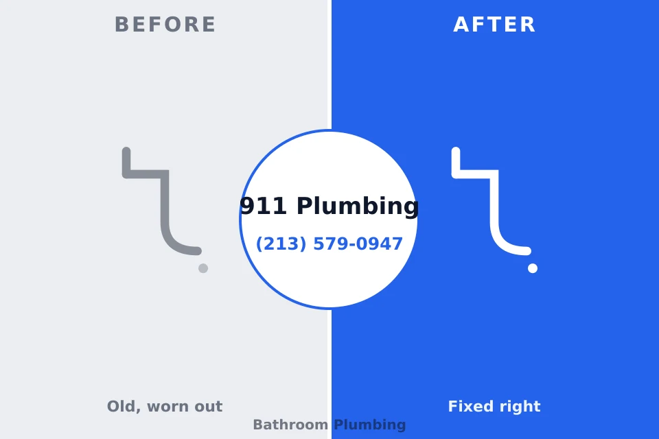 Before and after: plumbing company Glyndon, MN